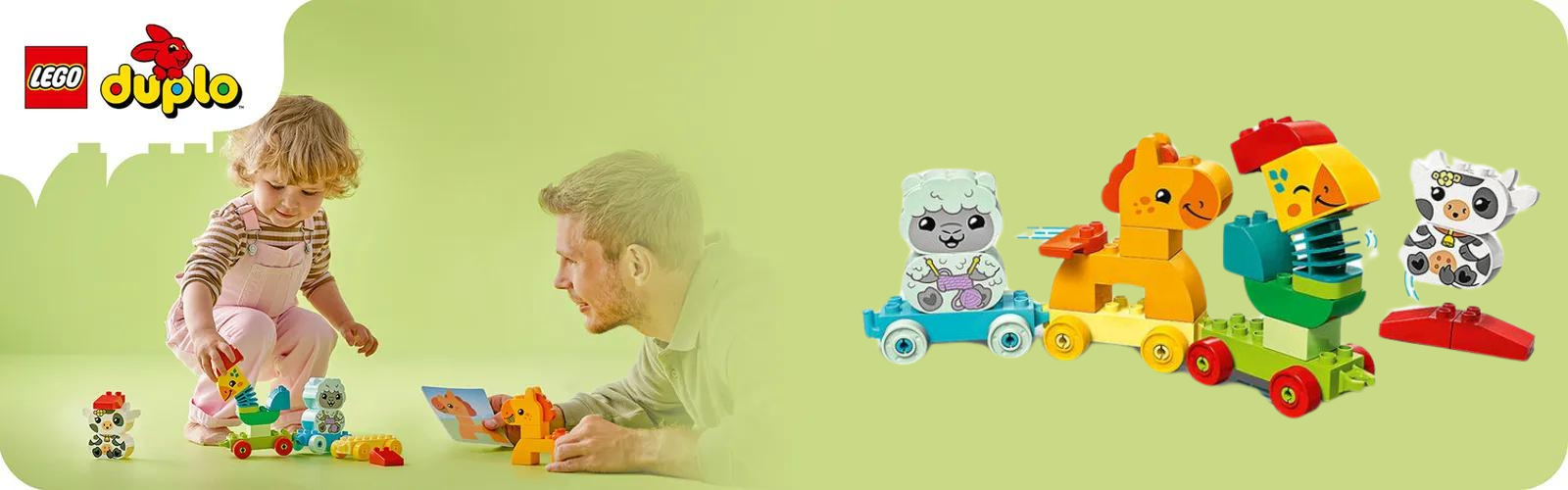Tren cu animale, +18 luni, 10412, Lego Duplo
